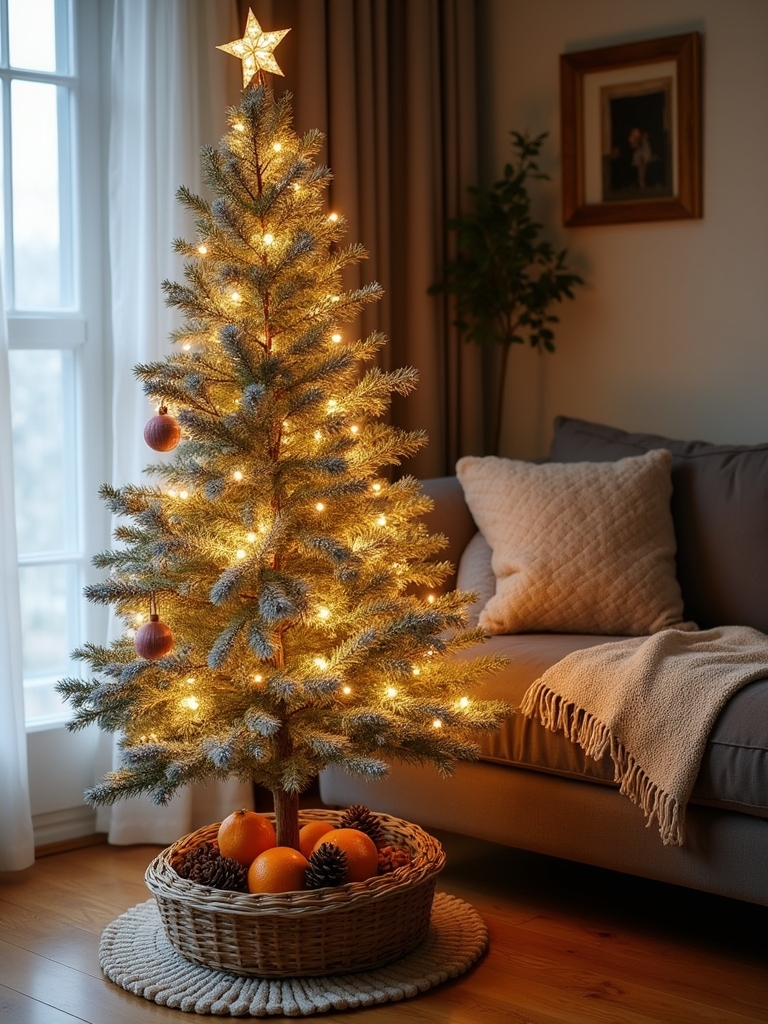 recycled slim christmas tree