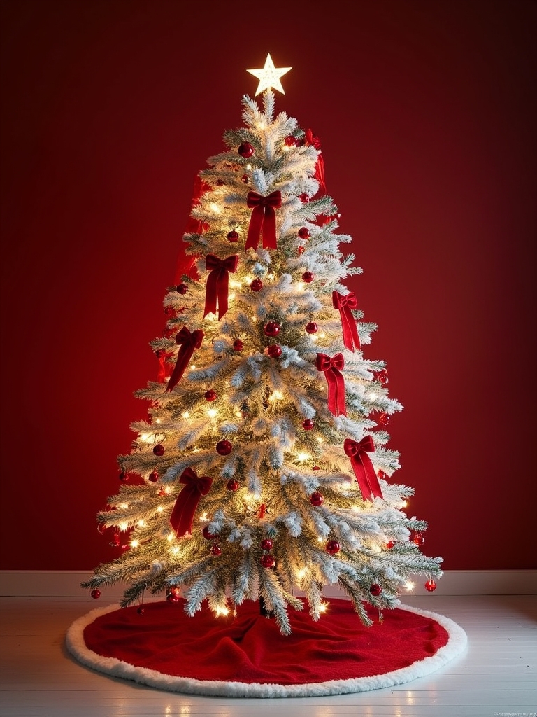 red and white decorations