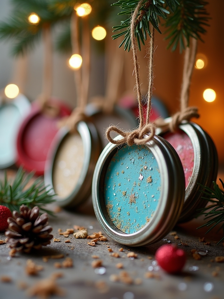 repurposed mason jar ornaments