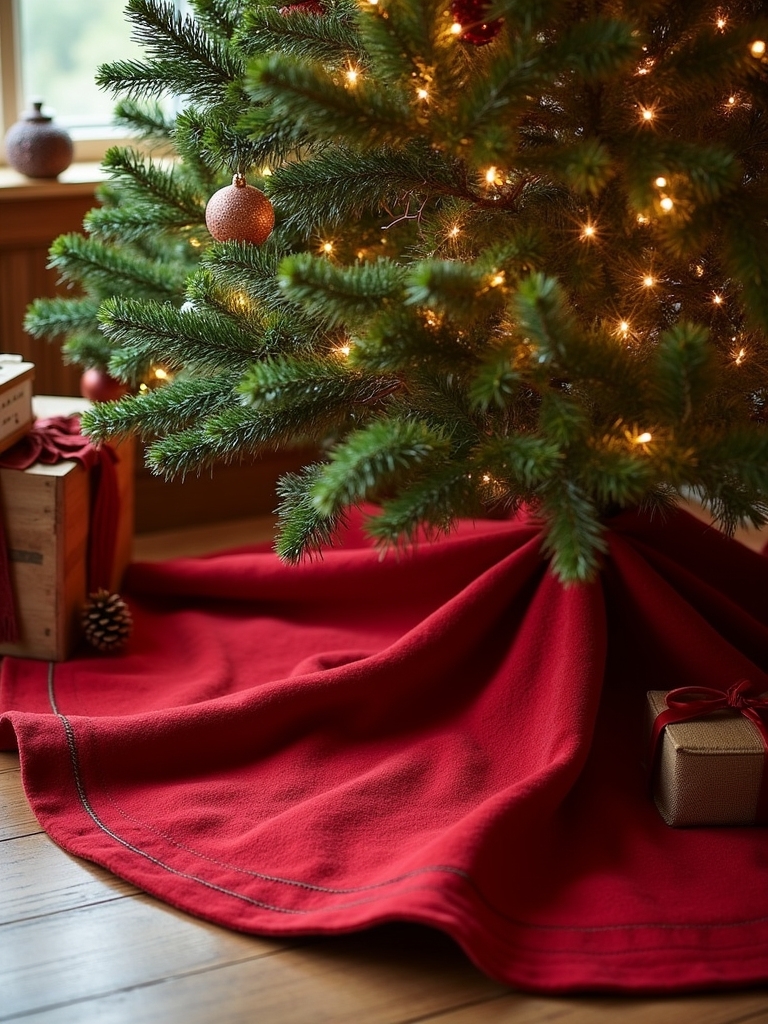 rustic burlap holiday decor