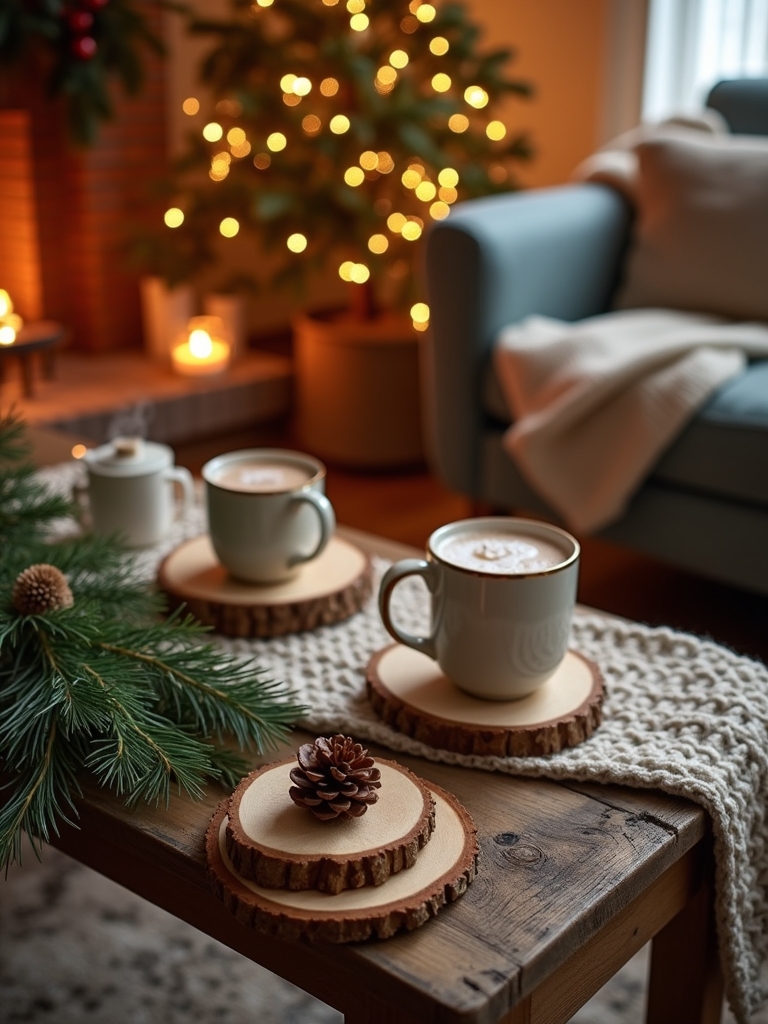 rustic coasters for gatherings