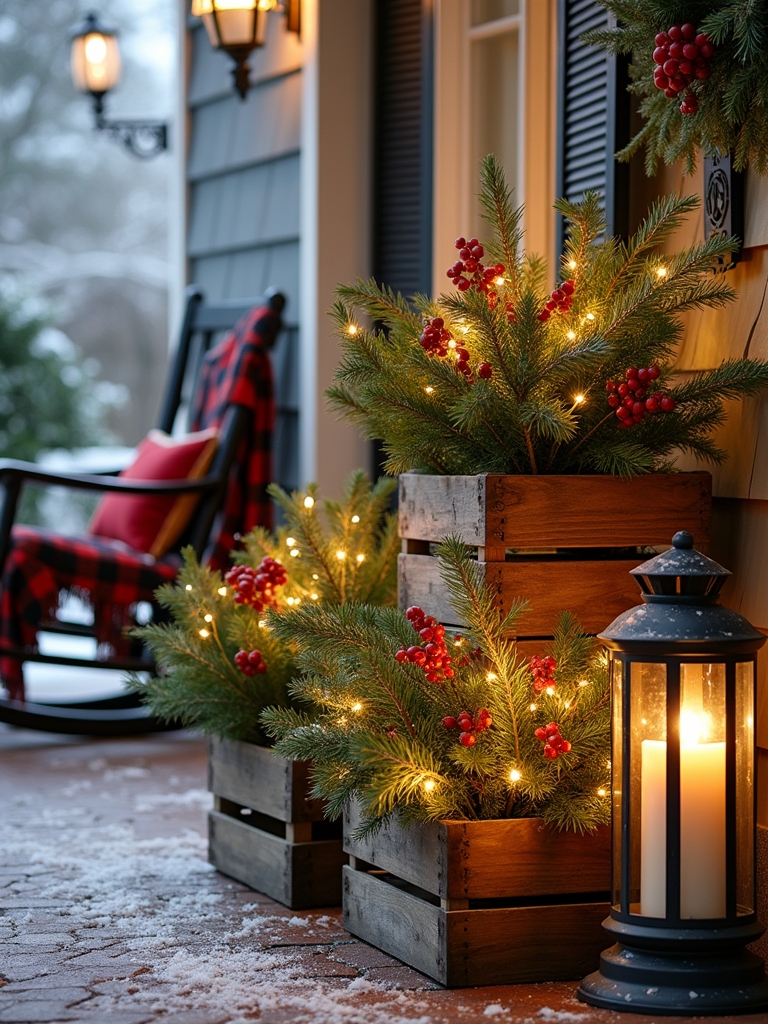 rustic crate holiday decor