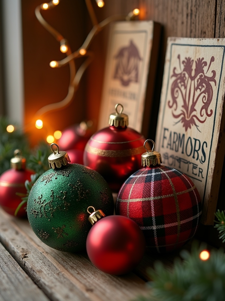 rustic decorative holiday signs