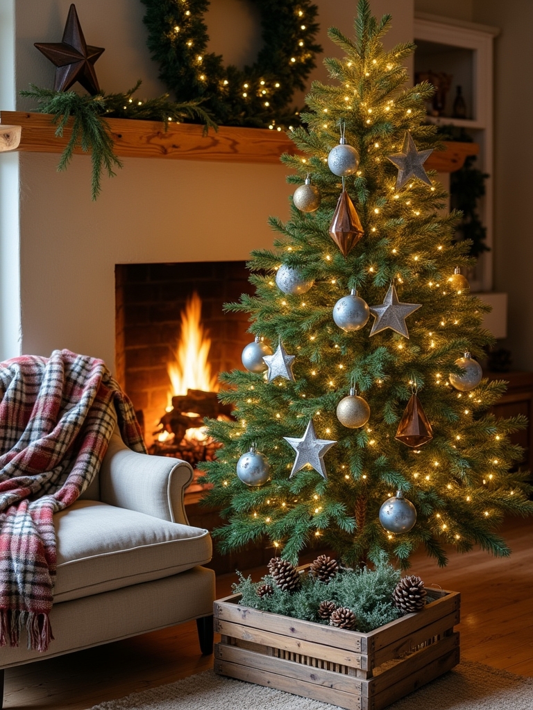 rustic galvanized metal accents