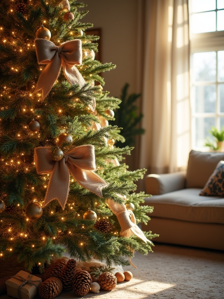 rustic jute bow decor