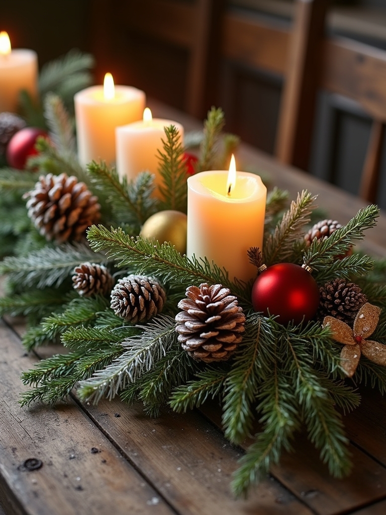 rustic nature inspired table centerpiece