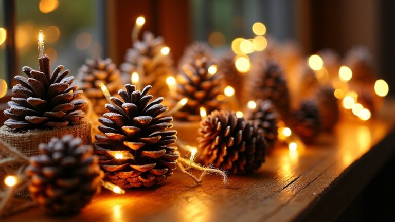 rustic pine cone decorations