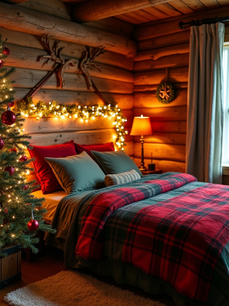 rustic wooden holiday accents