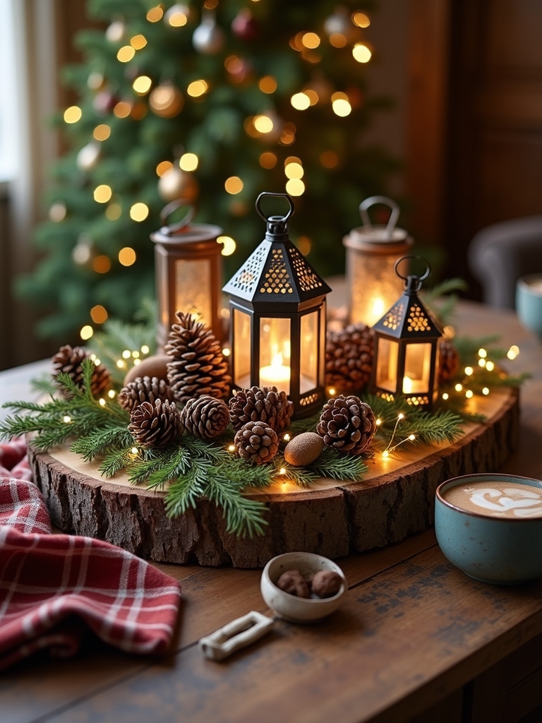 rustic woodland centerpiece charm