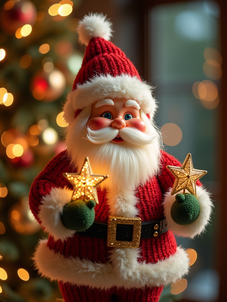 santa claus tree topper