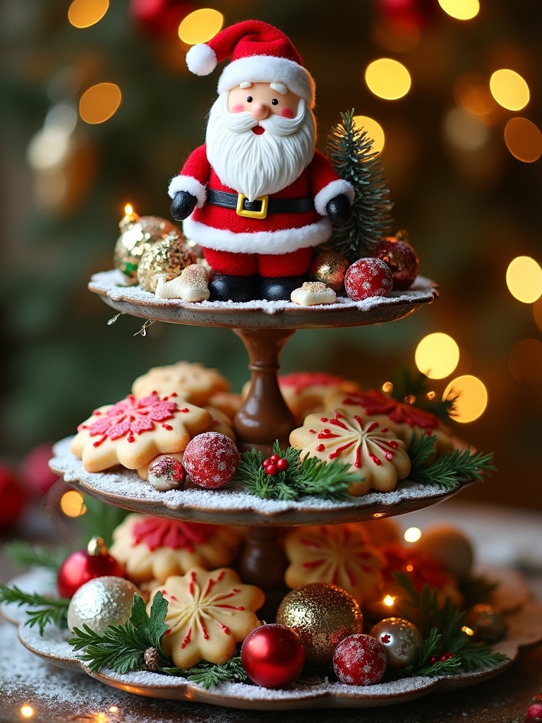 santa themed holiday decor