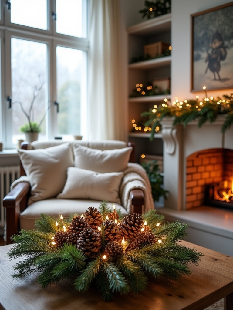 seasonal greenery home accents