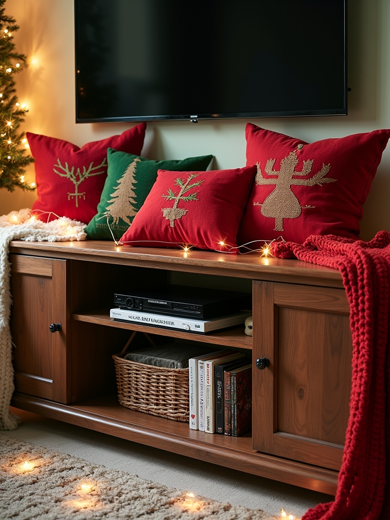 seasonal pillows and throws