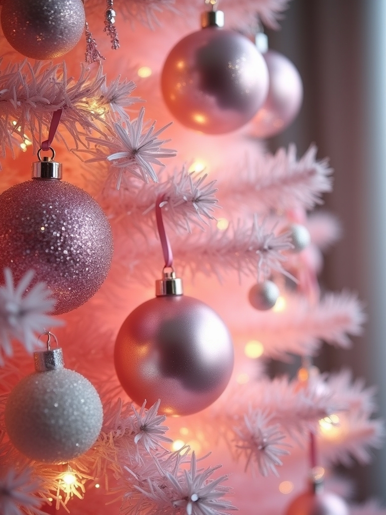 shimmering pink ornaments trends