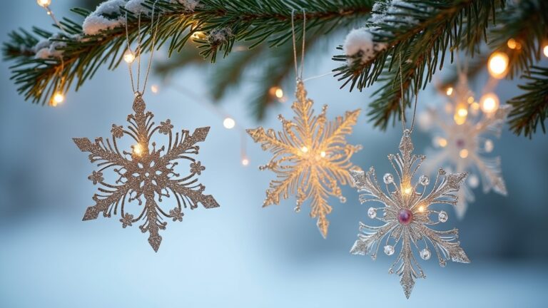snowflake ornament decoration ideas