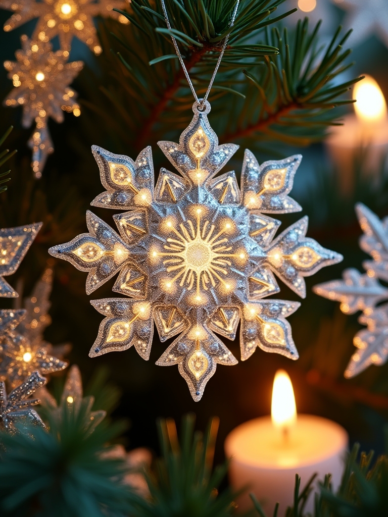 snowflake themed holiday countdown