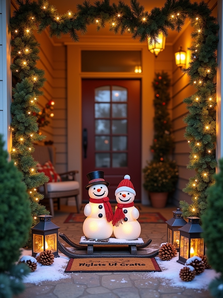 snowman figurines for entryway