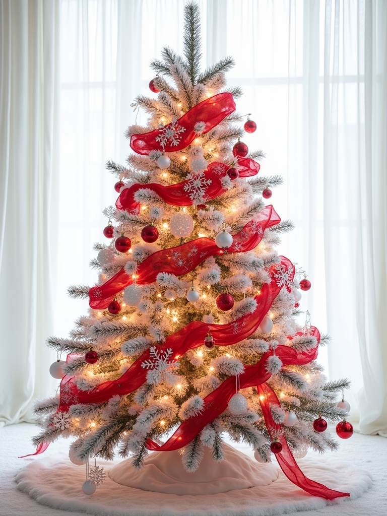 snowy branches enhance ambiance