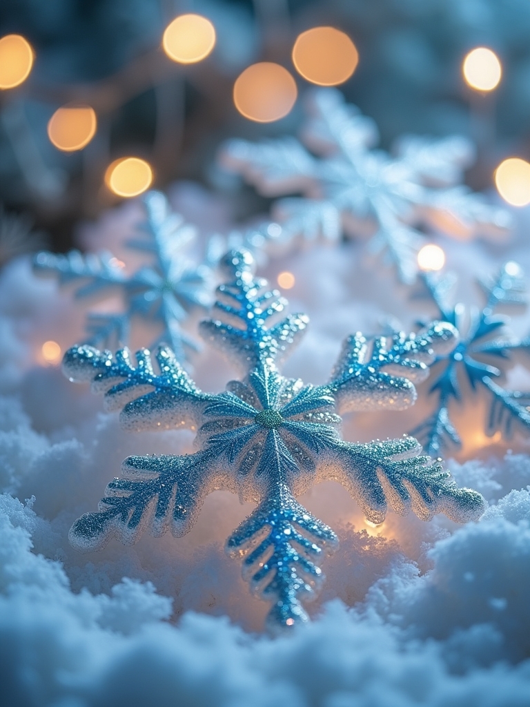 sparkling snowflake crafting fun