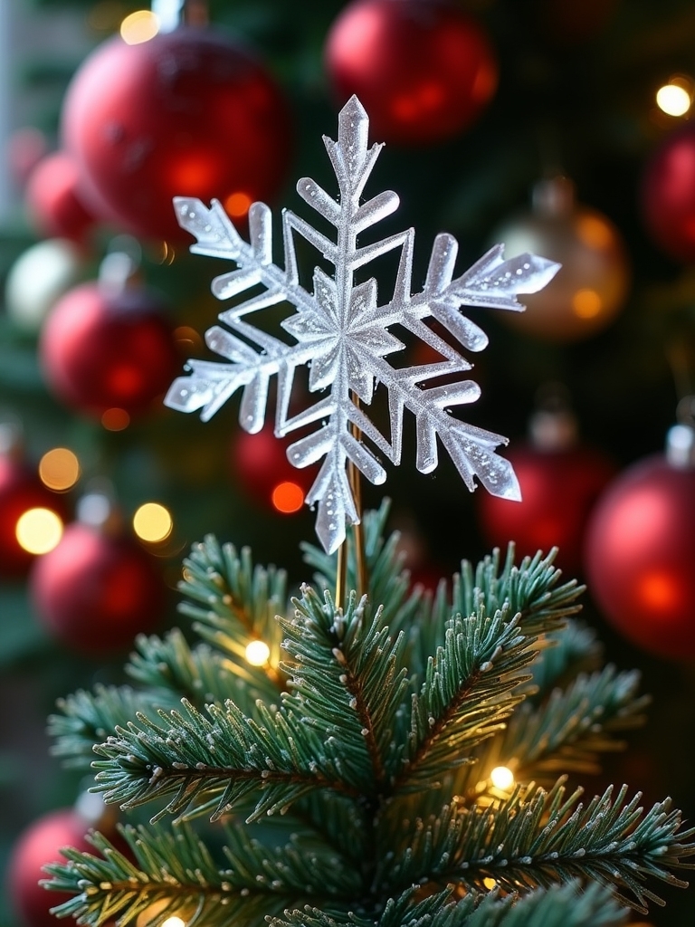 sparkling winter tree elegance