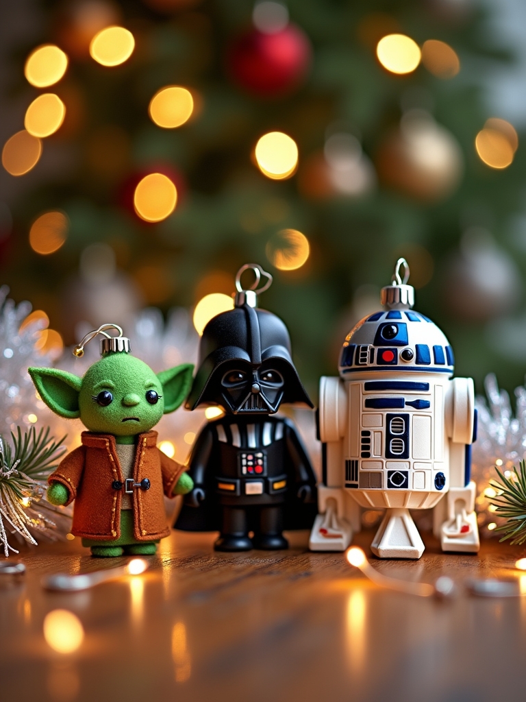 star wars themed holiday ornaments