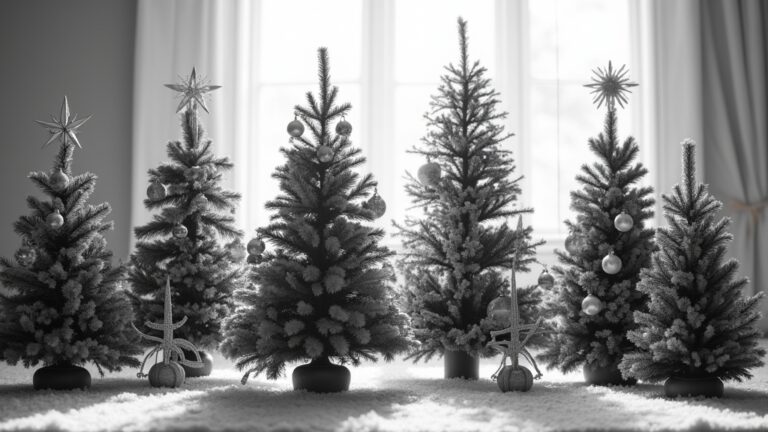 stunning black and white trees