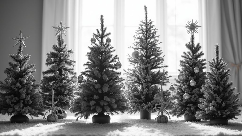 stunning black and white trees