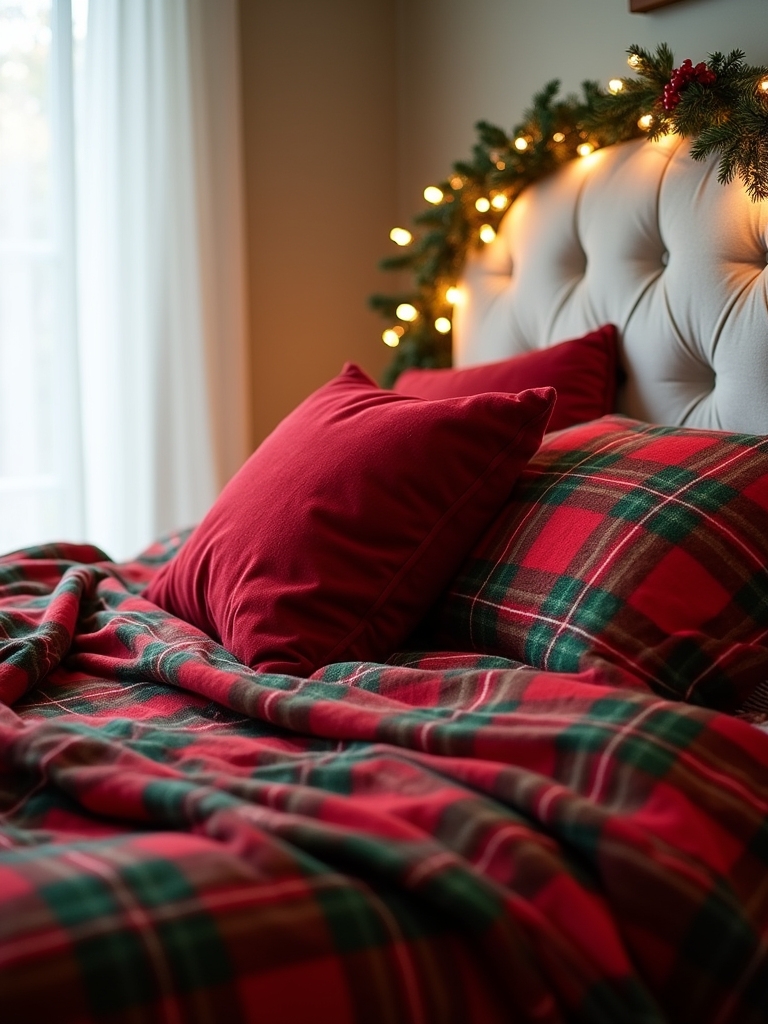 timeless festive plaid bedding