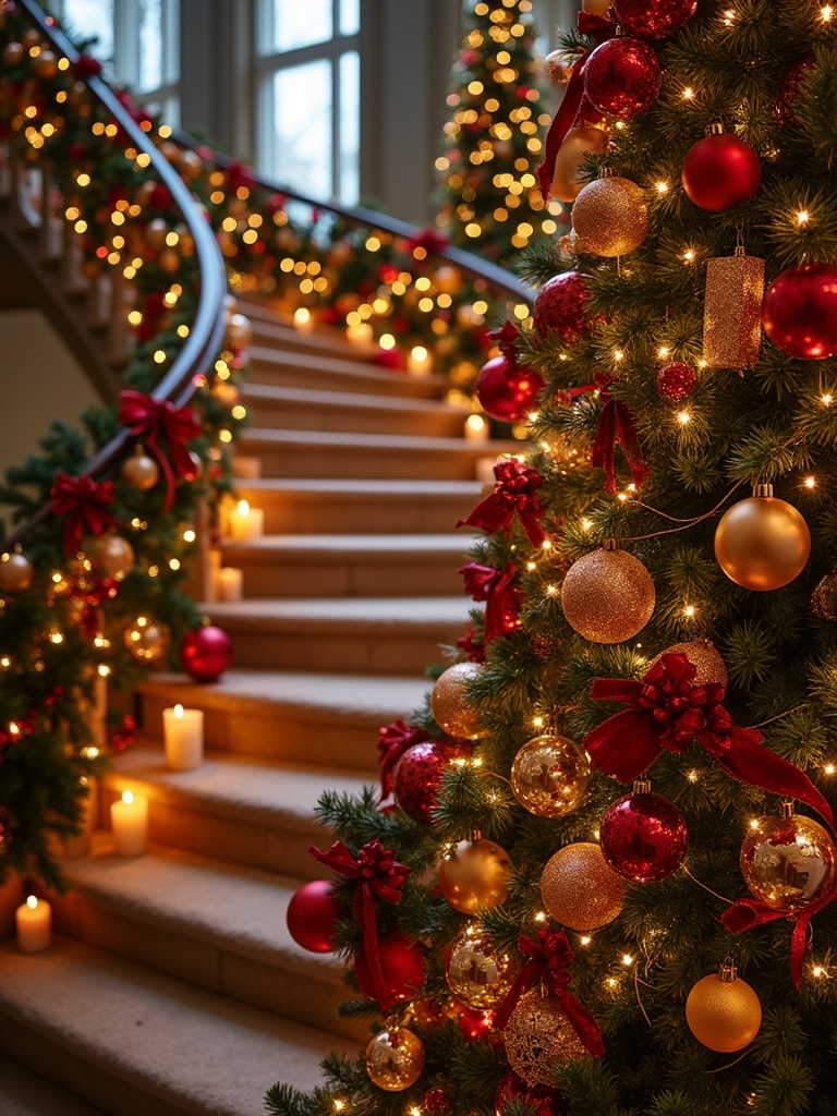 transform staircase with ornaments
