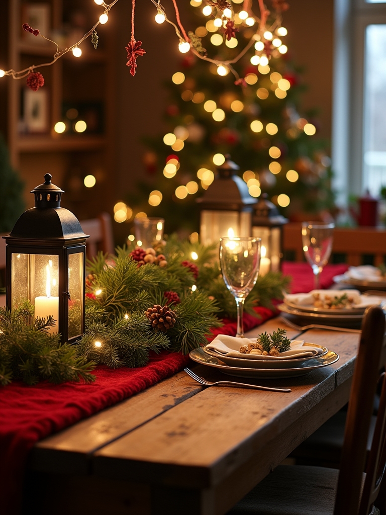 twinkling lights enhance ambiance