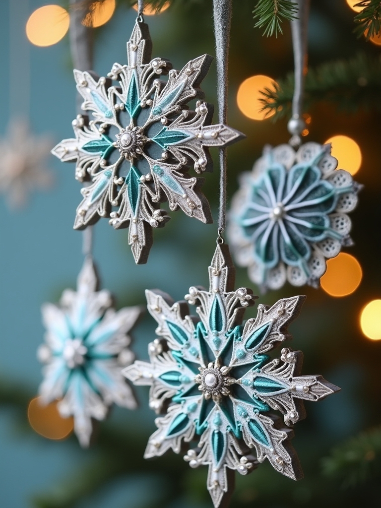 upcycled eco friendly ornaments crafting