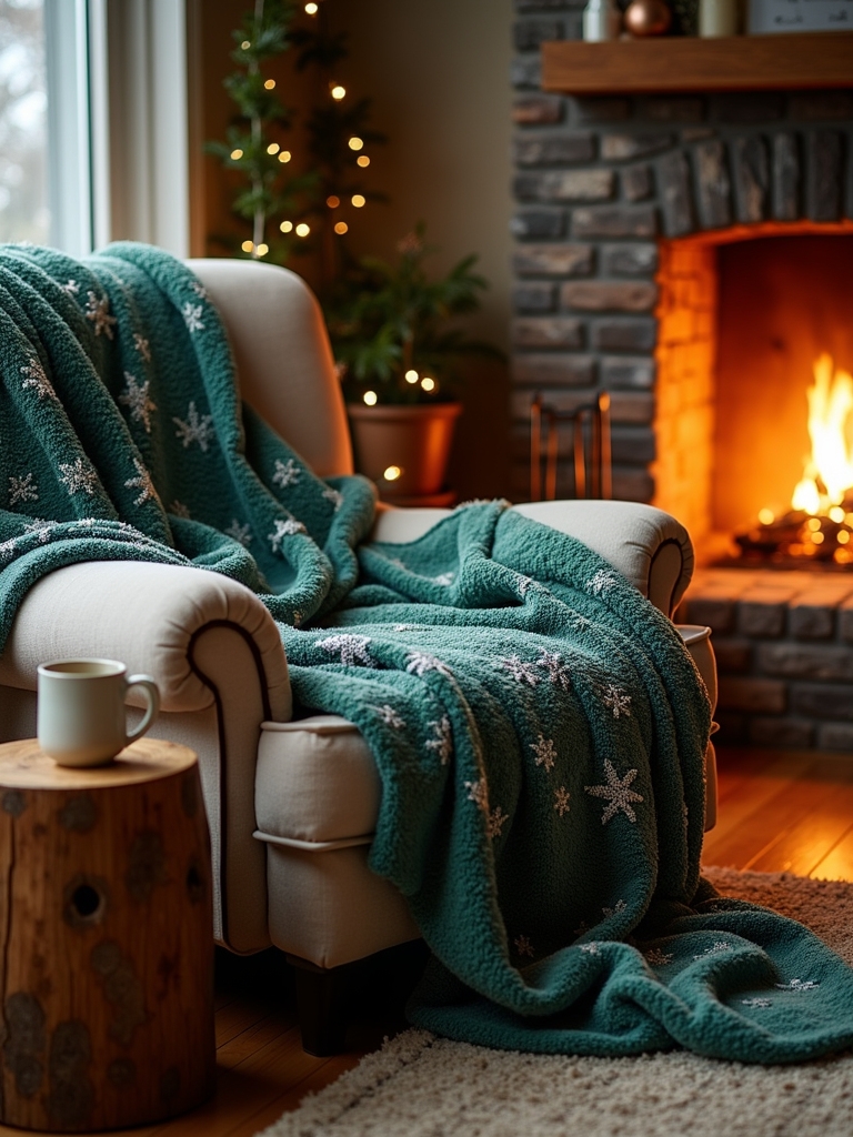 velvety winter forest blanket