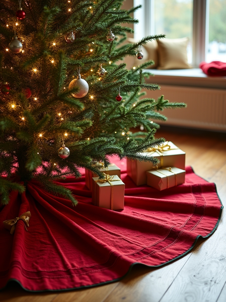 versatile reversible tree skirt