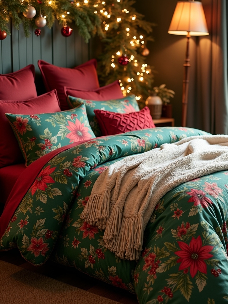 vibrant botanical holiday decor