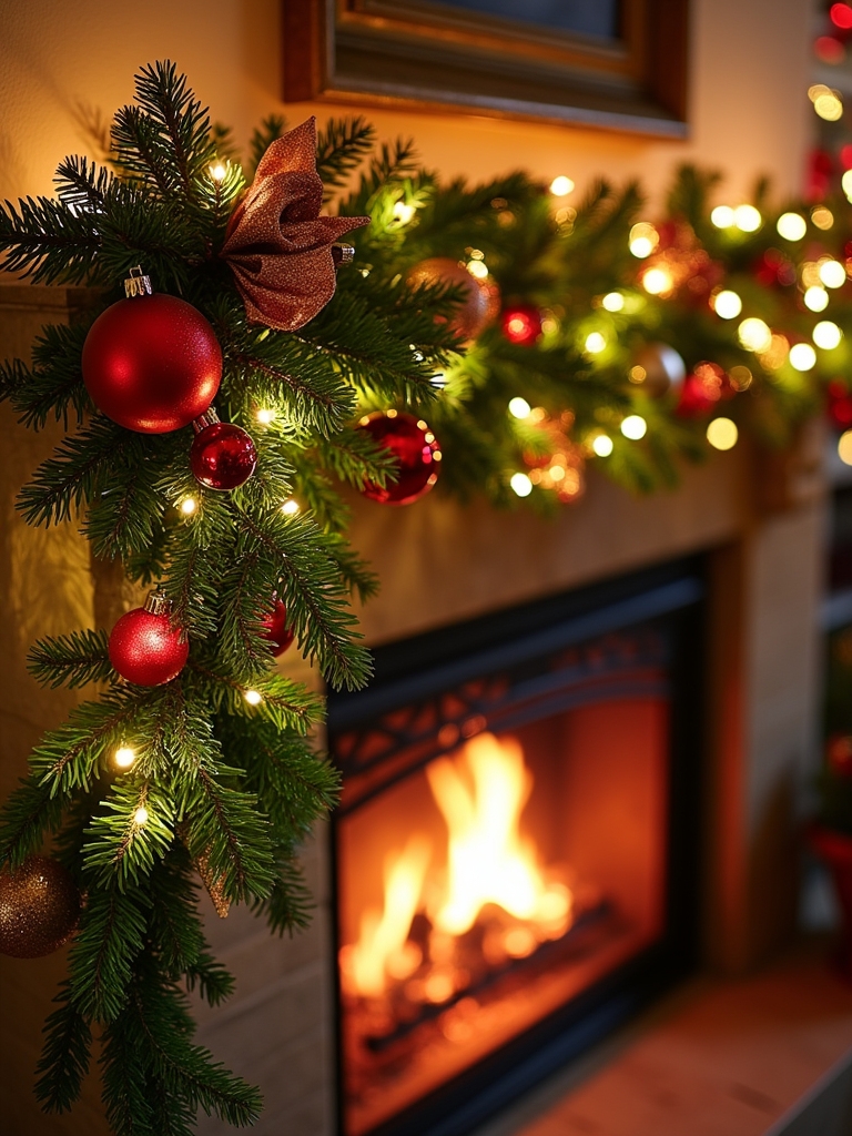 vibrant festive light display