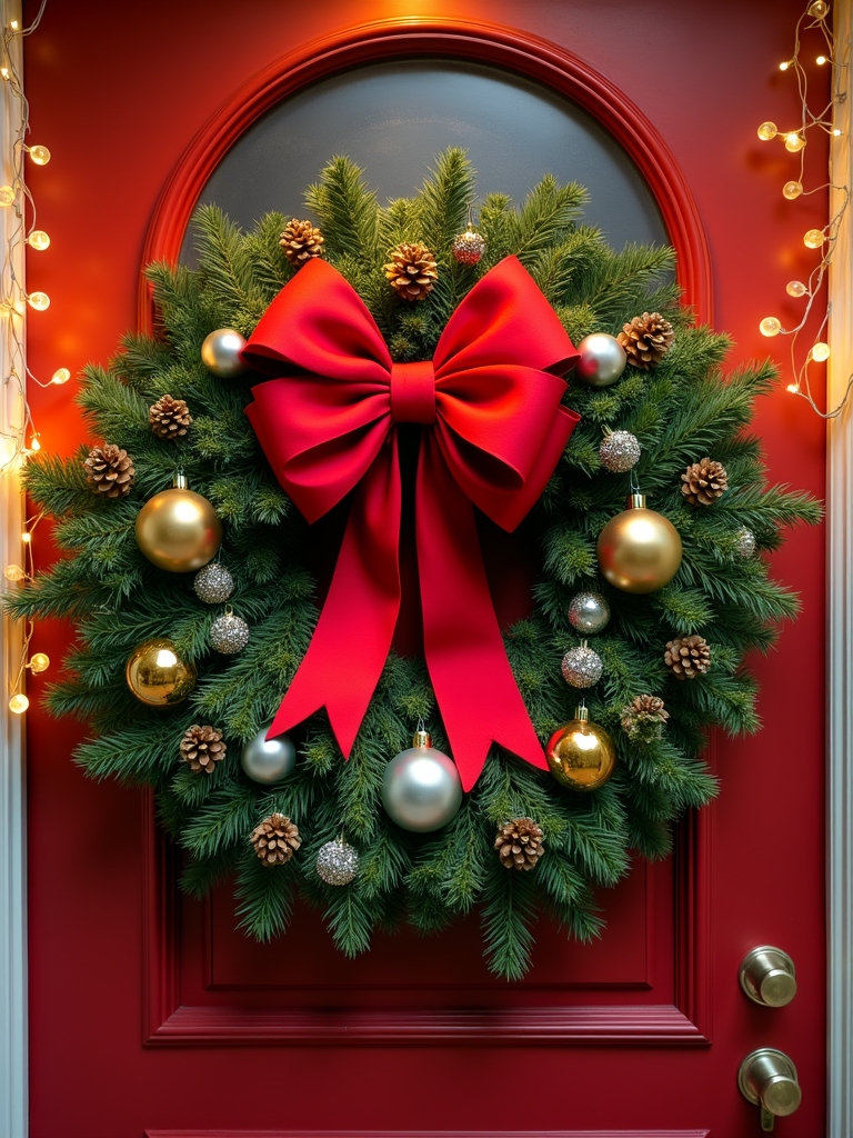 vibrant holiday bow wreaths