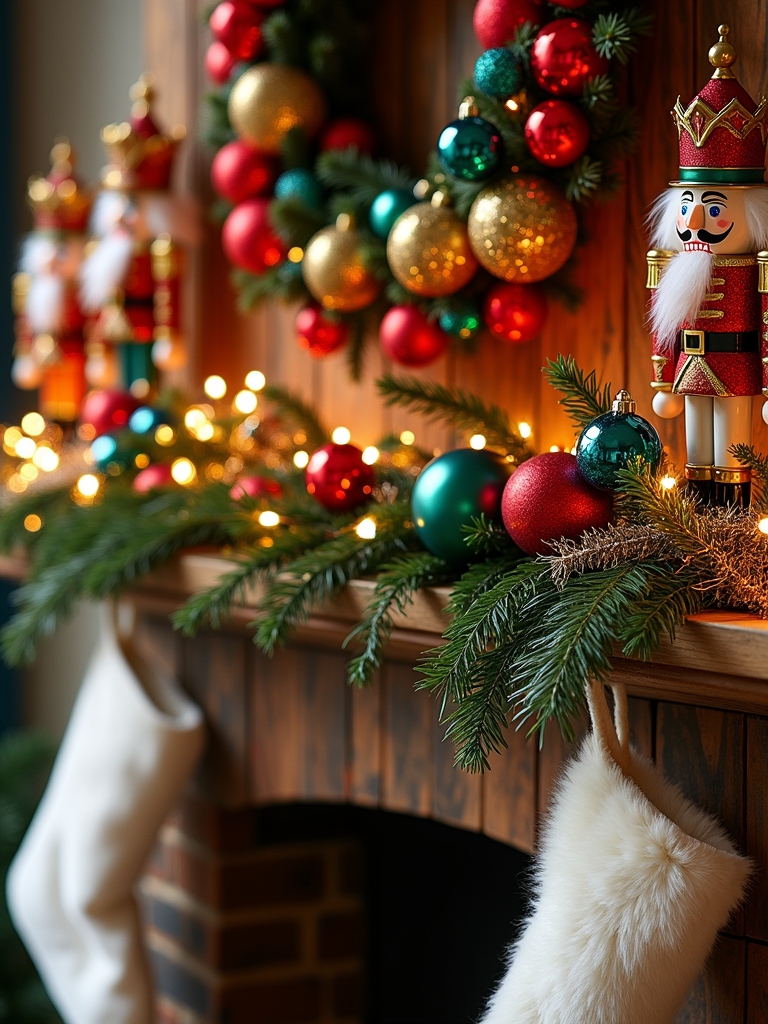 vibrant holiday ornament display