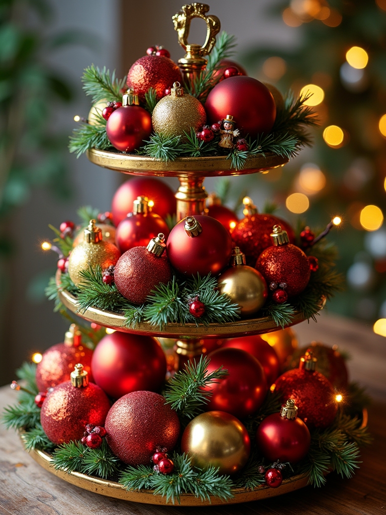 vibrant ornament ball cluster