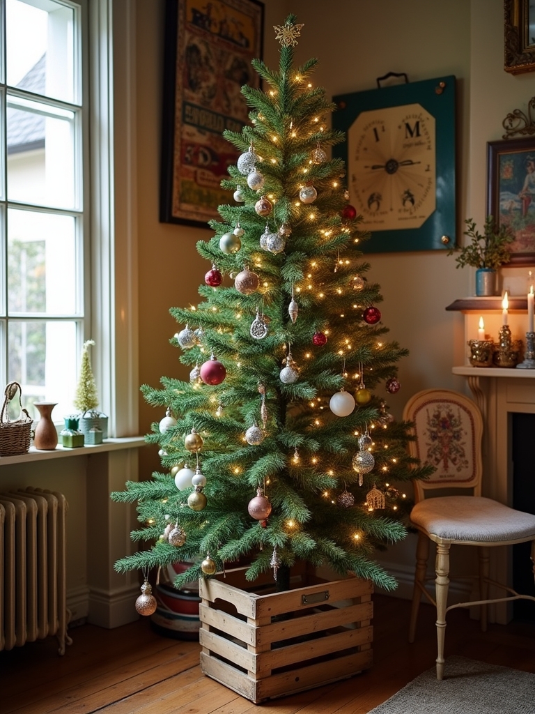 vintage and modern decorations