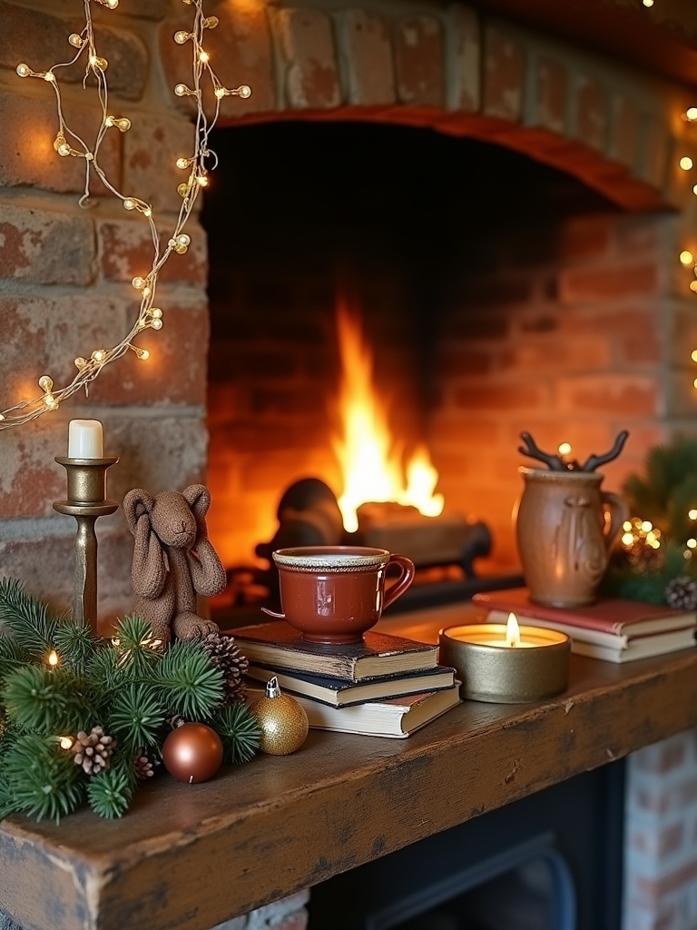 vintage books and decor