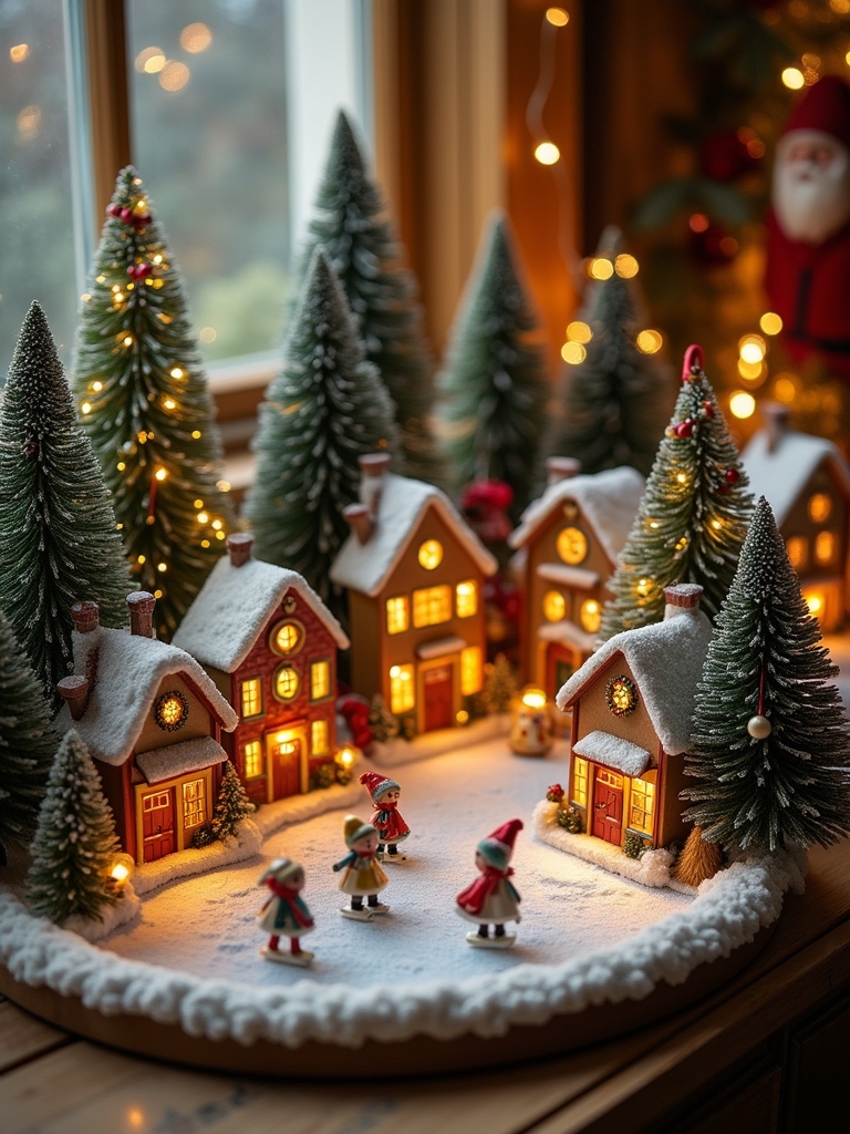 vintage christmas village inspiration