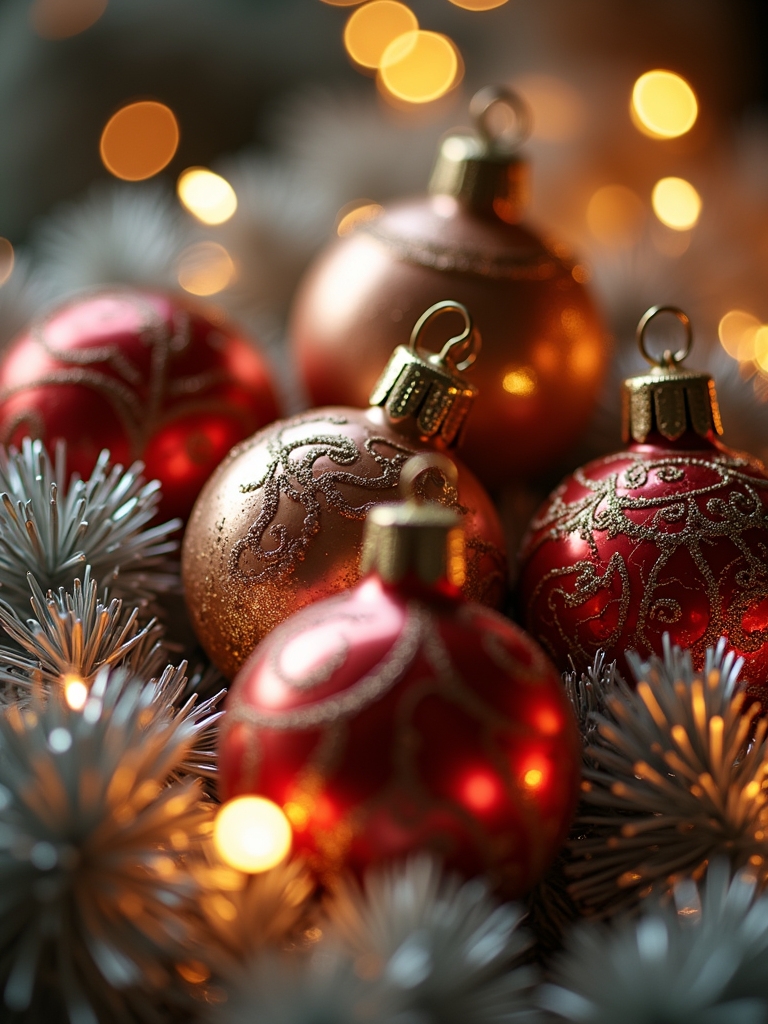 vintage glass baubles restoration