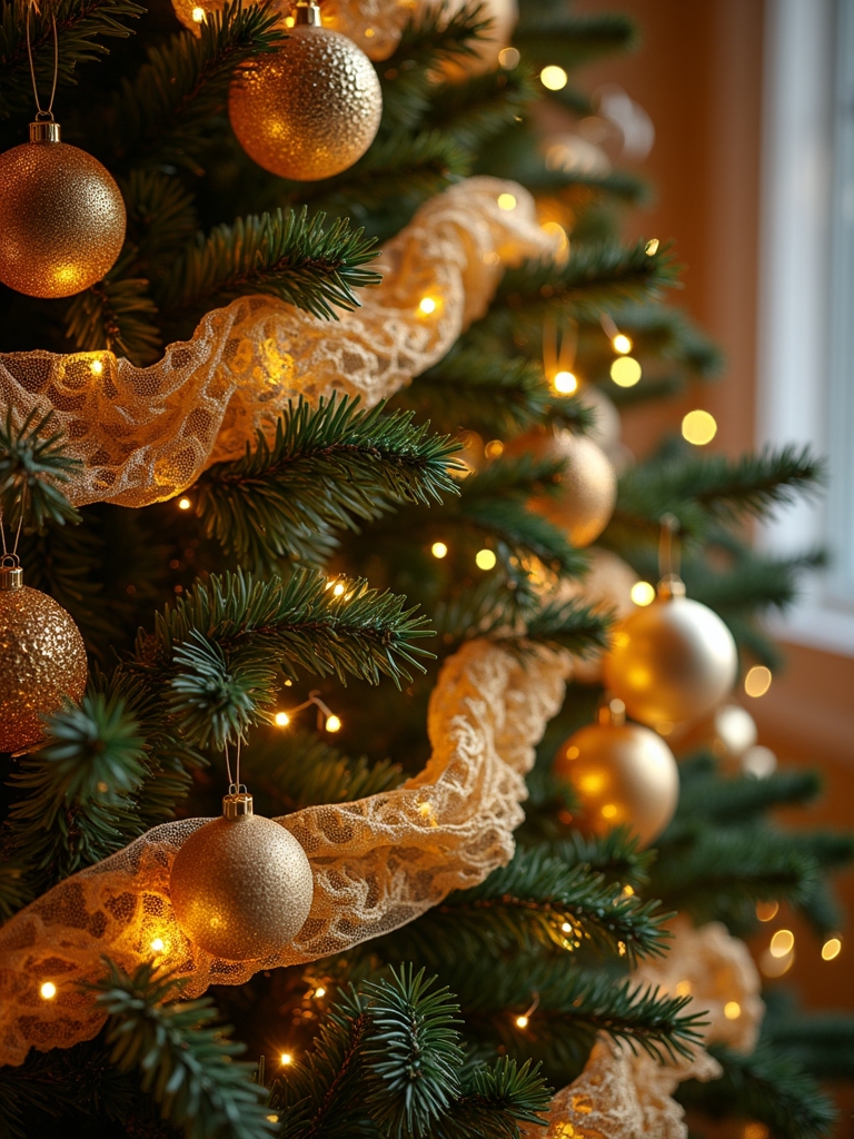 vintage gold baubles elegance