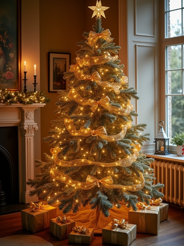 vintage gold holiday charm