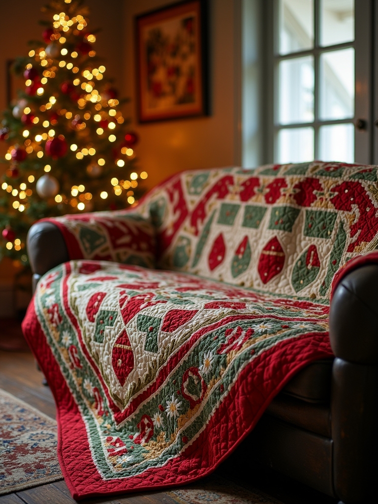 vintage holiday quilt project