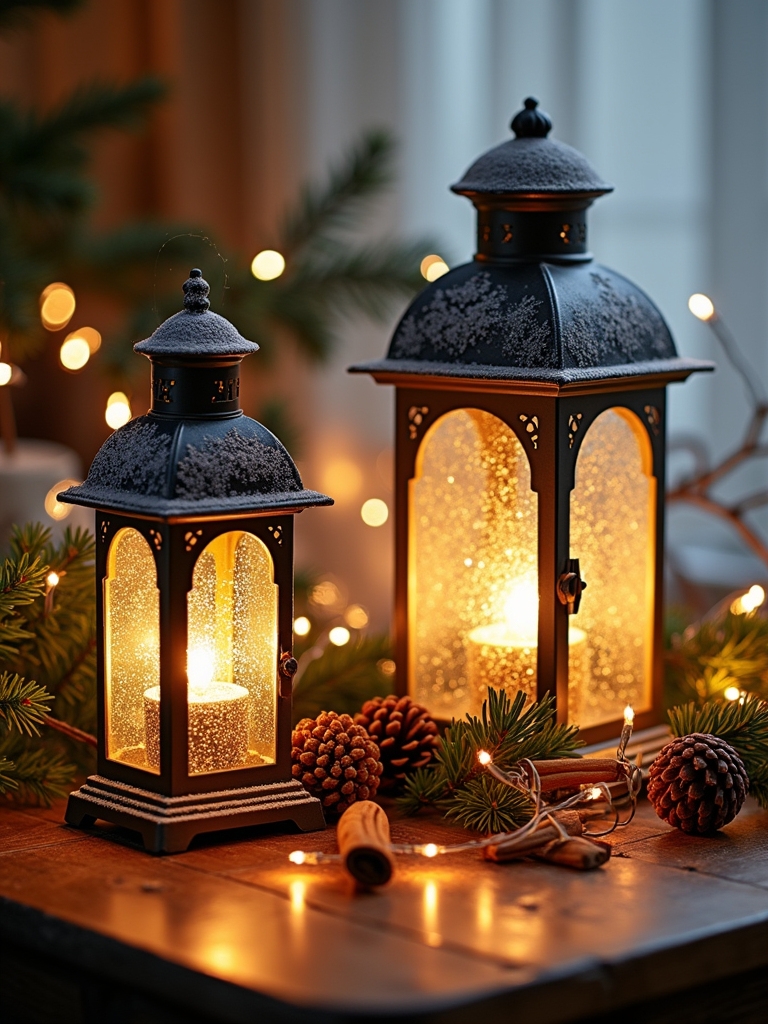 vintage lanterns for holidays