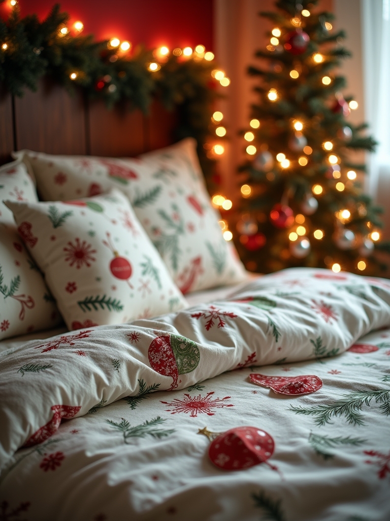 vintage ornament bedding ideas