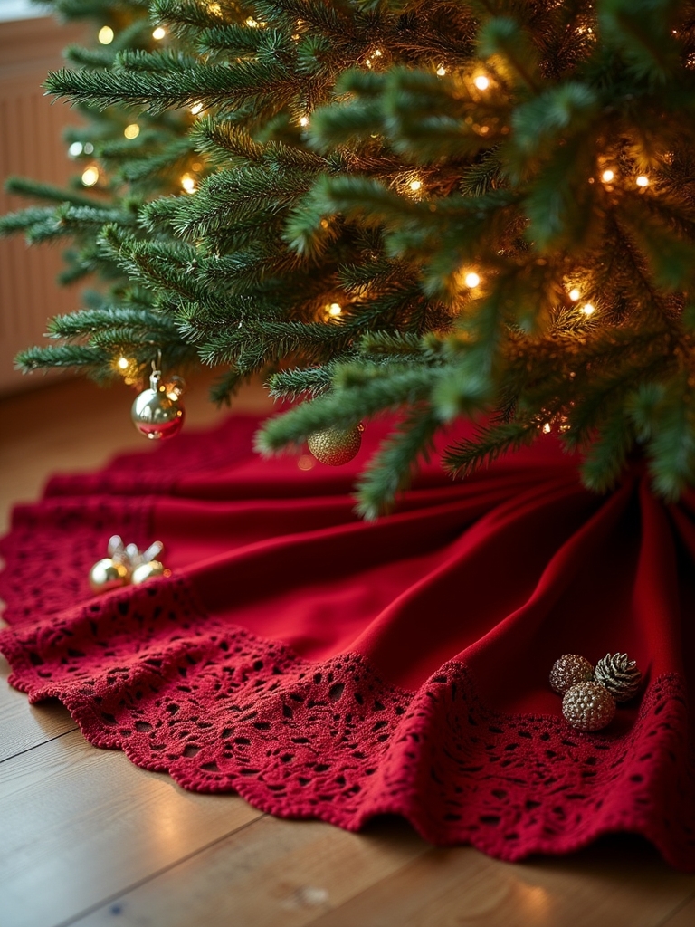 vintage red lace elegance