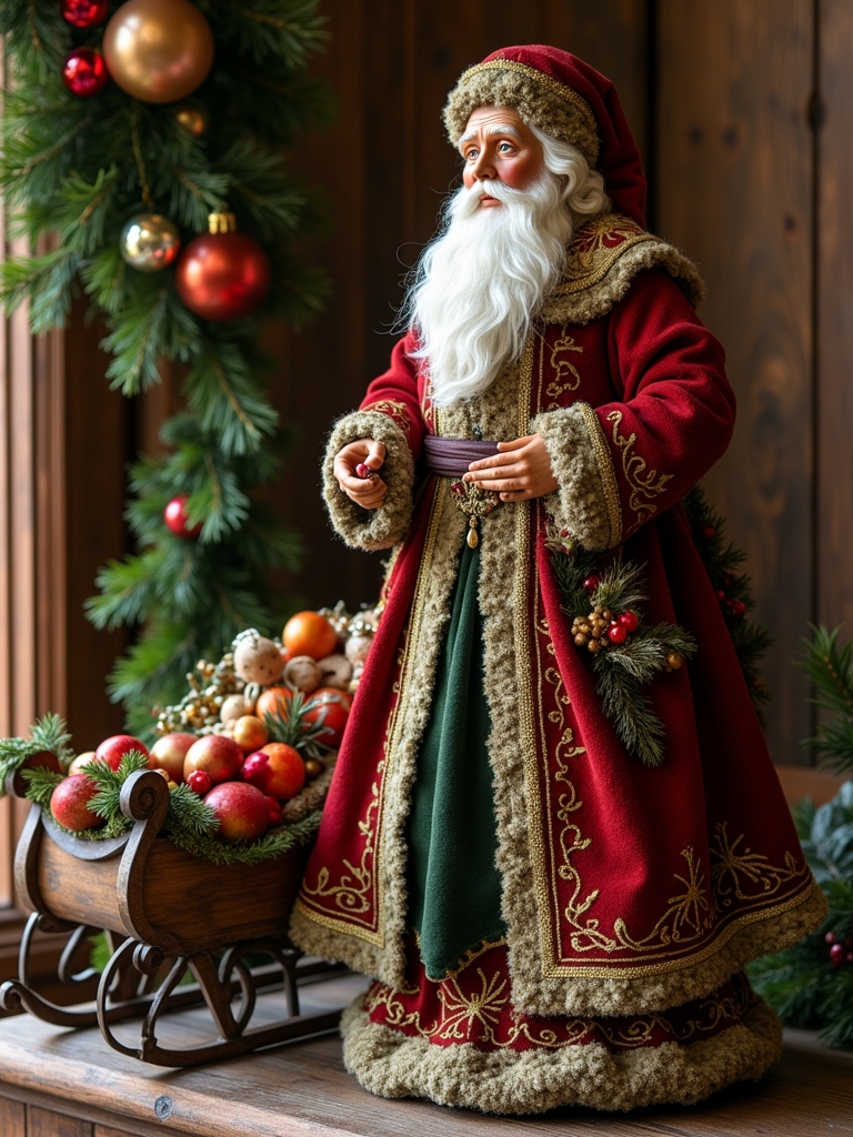 vintage santa holiday decor
