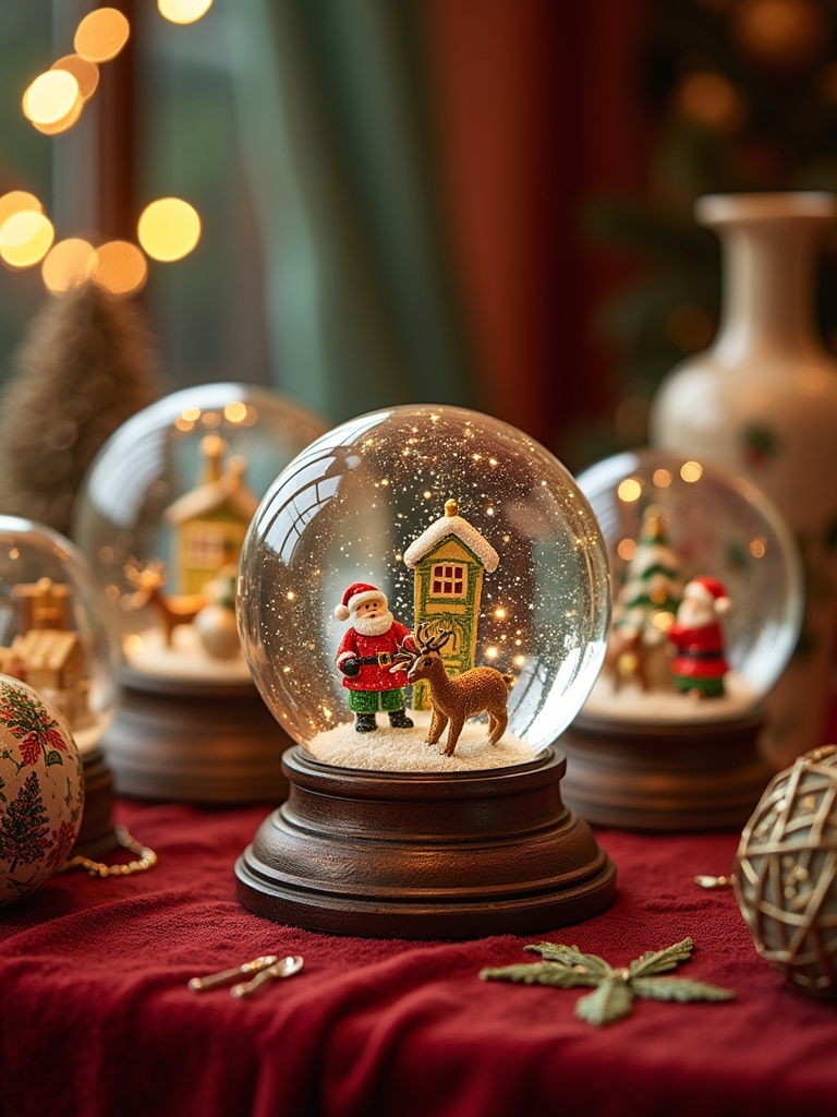 vintage snow globe collections